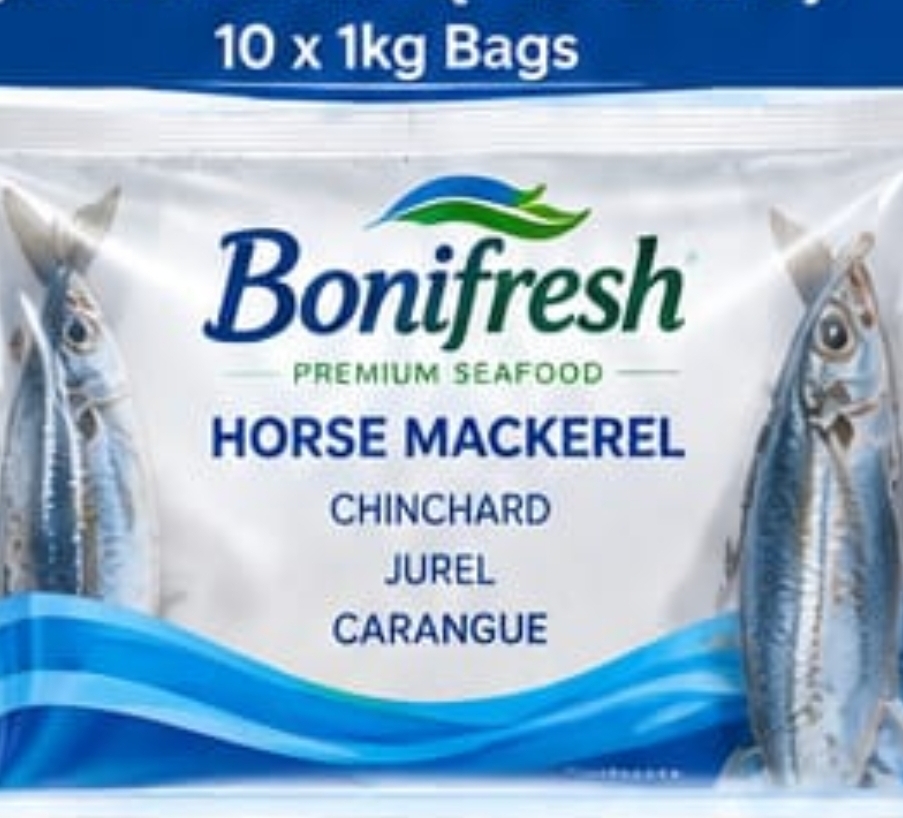 Bonifresh Horse Mackerel 2/3 Pcs Kilo (PACKED) +-9Kg Bags.