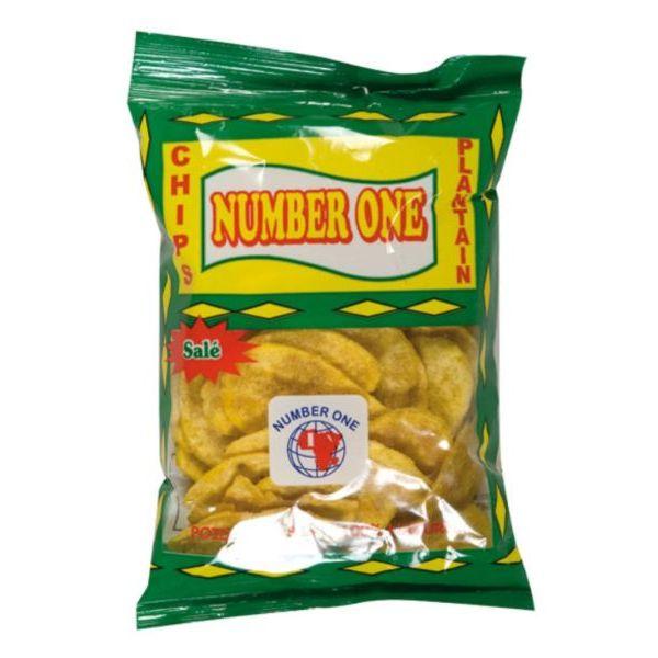 Number One (Salted) Plantain Chips 20x85gm  