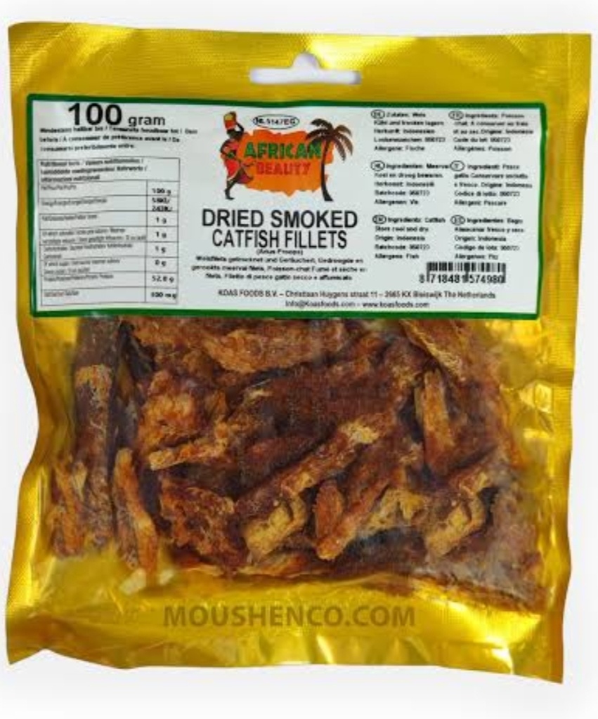 African Beauty Cat Fish Dried Fillets 10x100gm