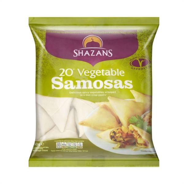 Shazans Vegetable Samosa 10x650gm (20 Pcs)