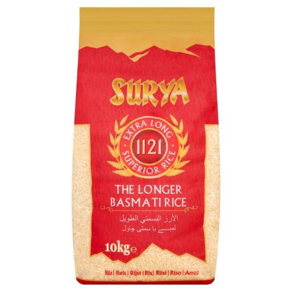 Surya 1121 Extra Long Superior Basmati Rice 10kg  