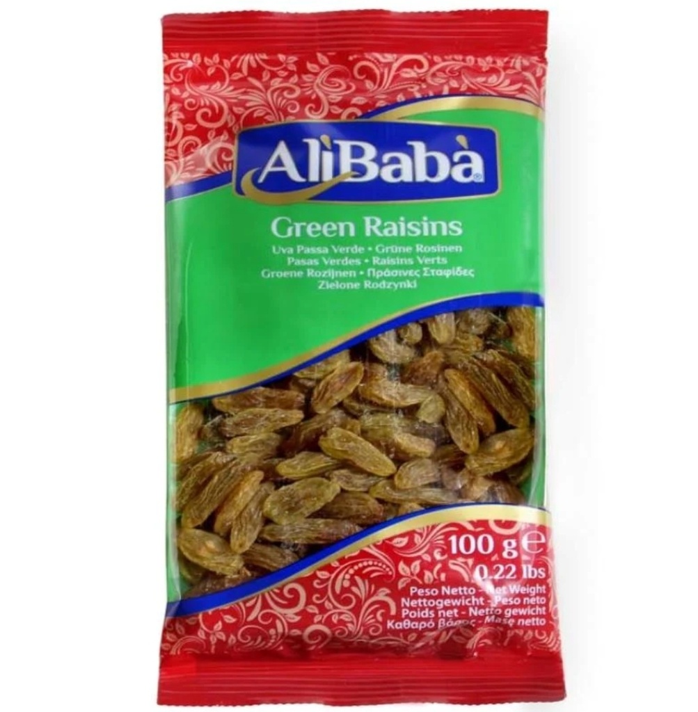Ali Baba Raisins Green 20x100gm 