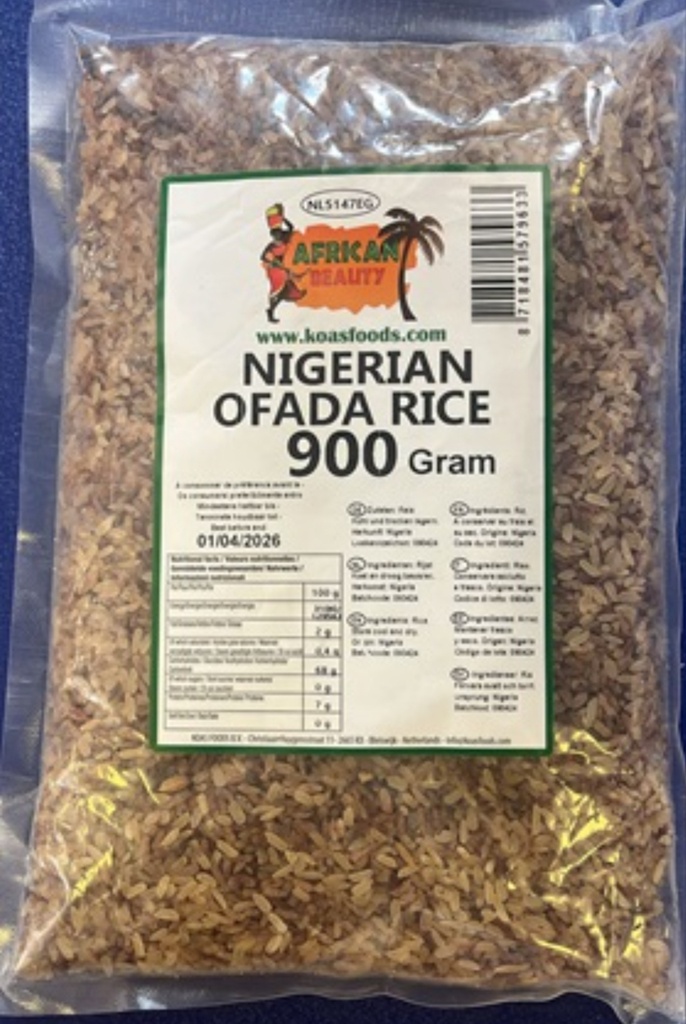 African Beauty Ofada Rice 10x900gm 