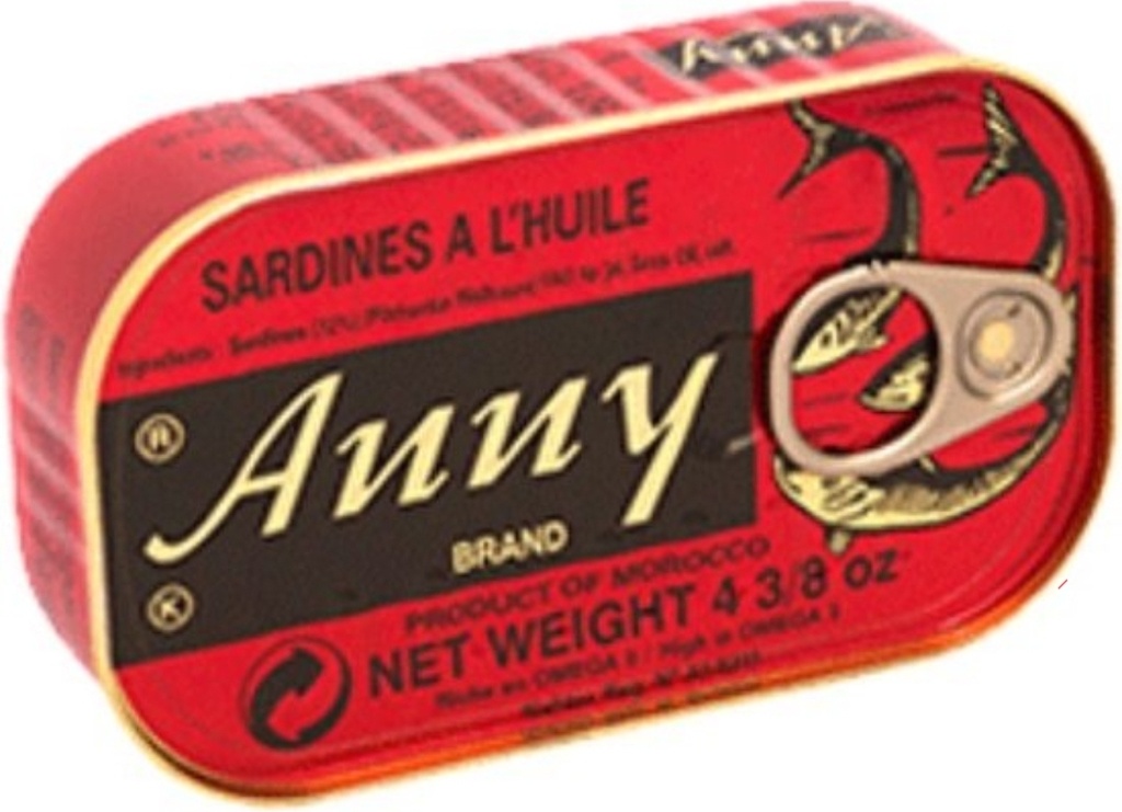 Anny Sardines Vegetable Oil Marroc 50x125gm 