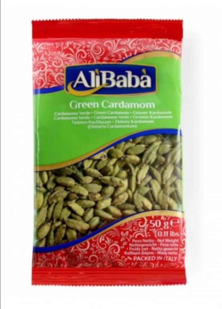 Ali Baba (Green) Cardomoms Elaichi 20x50g 