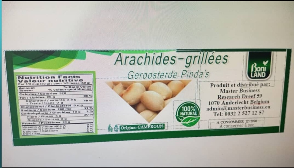 Boniland Arachides Caramel 24x350gm