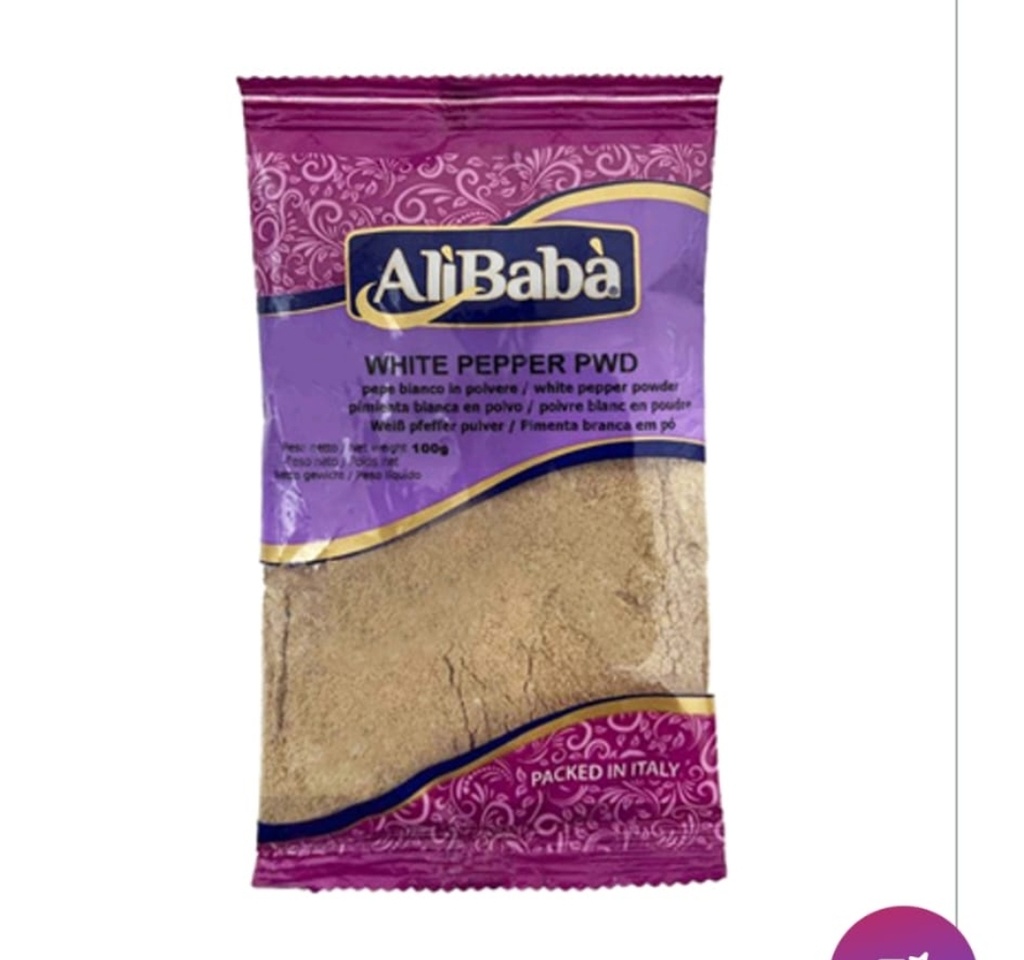 Ali Baba White Pepper Powder 20x100gm 