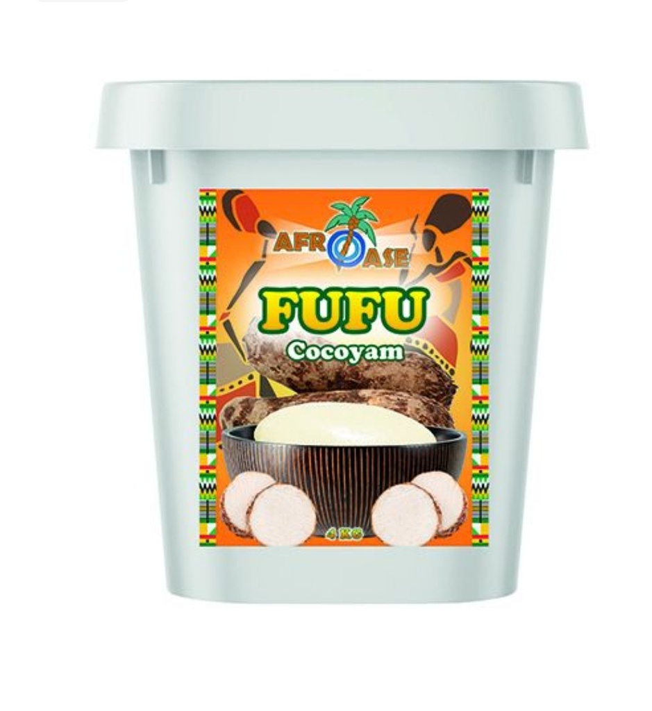 Afroase Cocoyam Fufu 4kg Bucket.