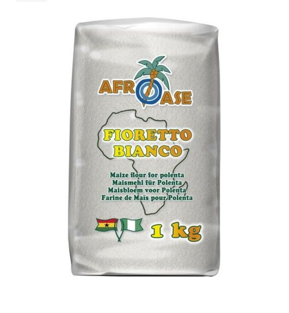 Afroase Farine De Mais Blanch Fioretto 10x1kg.