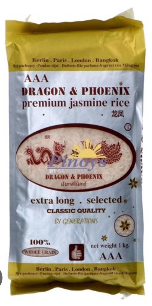 Dragon & Phoenix Jasmine Longrain Perfume Rice 18kg.