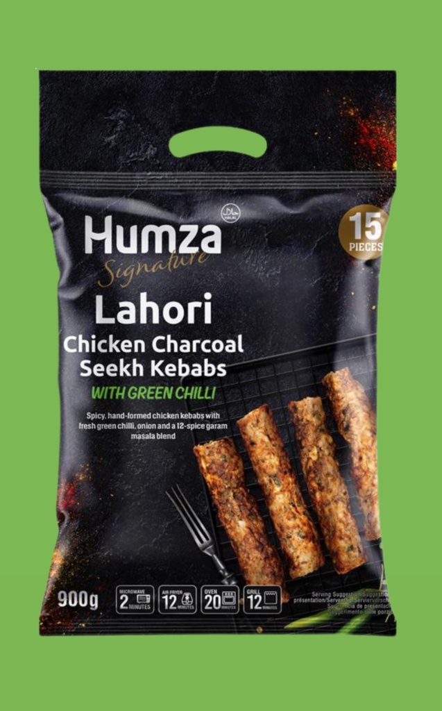 Humza Lahori Green Chilly Chicken Kababs 8x900gm (15 Pcs).