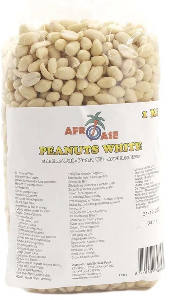 Afroase White Peanuts Arachide Blanch 10x1kg