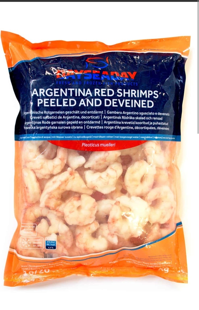 Shrimp Frozen Pud 30/50 DSD 10x1kg 