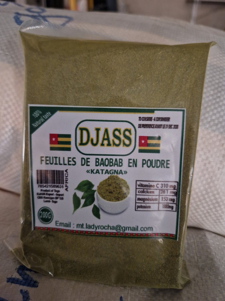 DJASS Togo Feuilles De Baobab En Poudre 15x200gm.