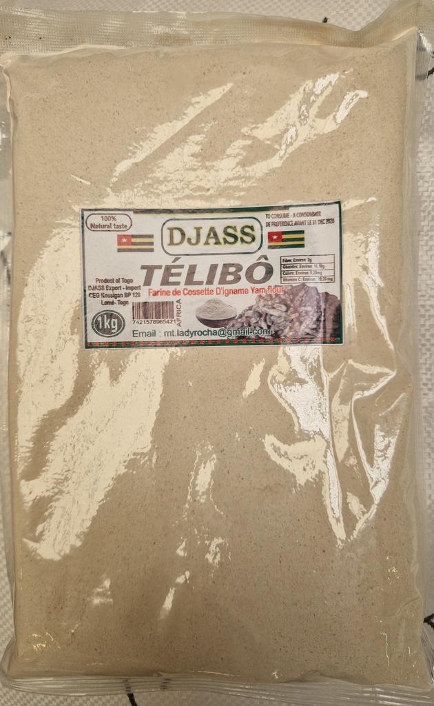 DJASS Togo Telibo/Yam Flour/Amala 20x900gm