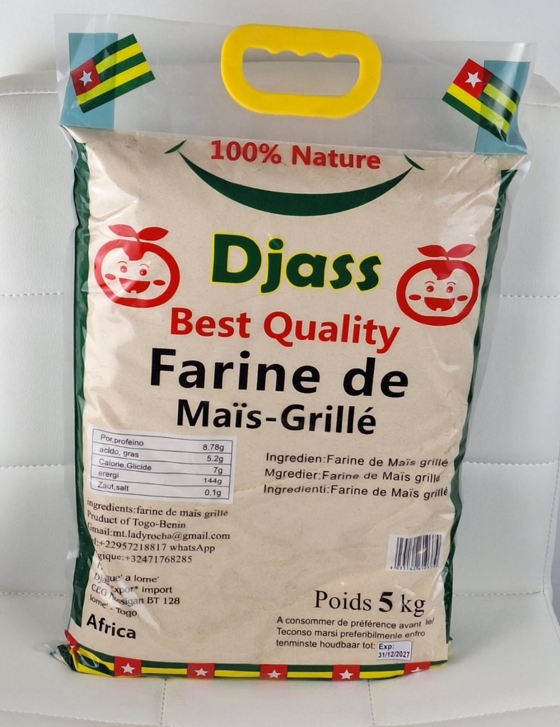 DJASS Farine De Mais (Non-Grille) Togo 12x2kg.
