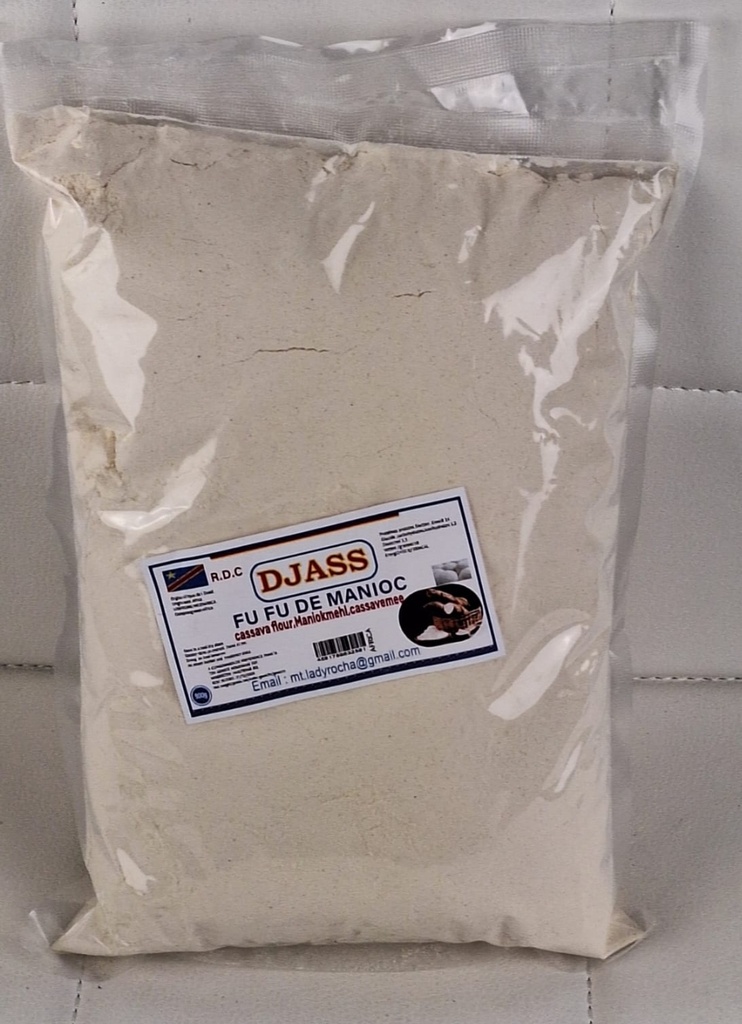 DJASS Congo Fufu De Manioc/Cassava 10x800gm.