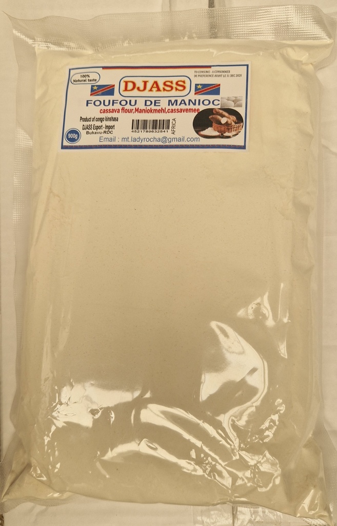 DJASS Congo Fufu De Manioc/Cassava 15x900gm.