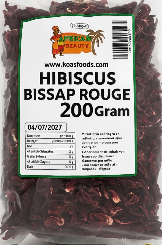 African Beauty Bissap Rouge/Hibiscus Red 10x1kg 
