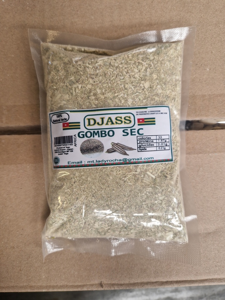 Djass Okra/Gombo Powder En Sachet 24x100gm