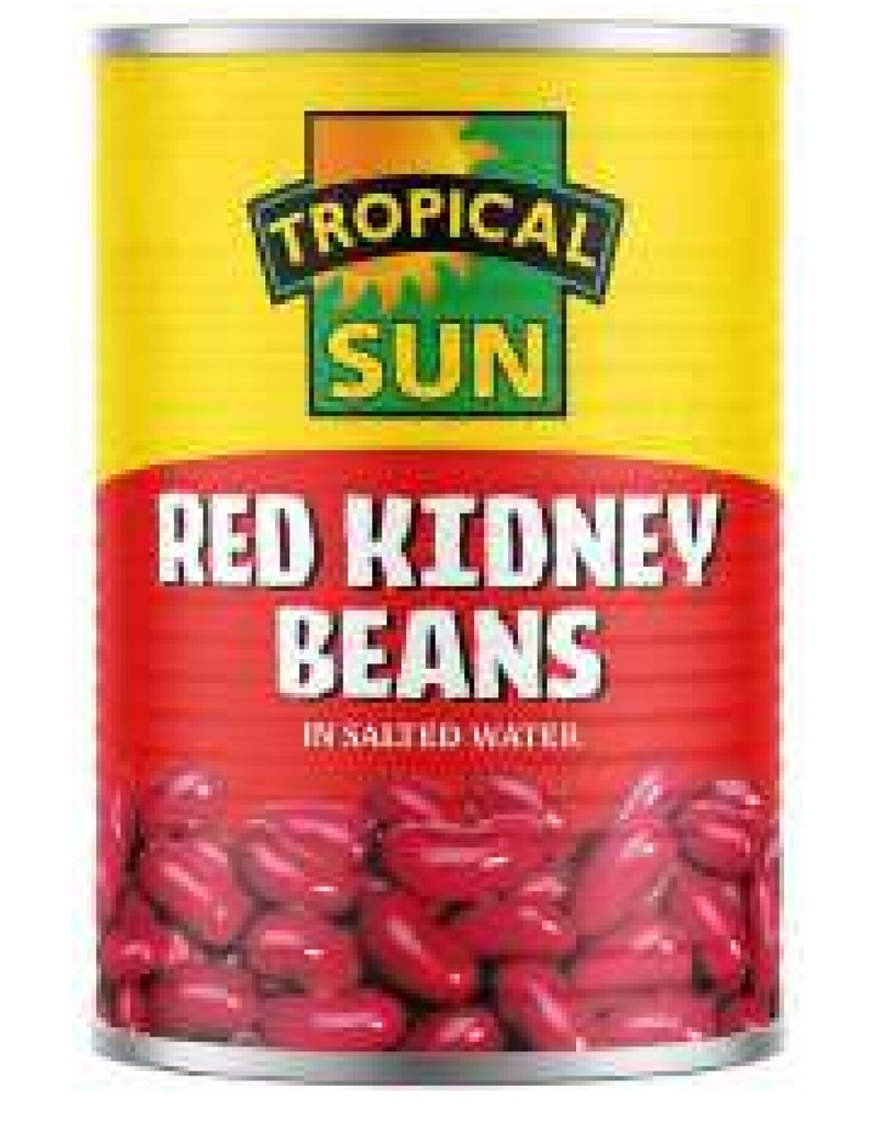 Tropical Sun Red Beans/Harricots Rouge Canned 12x400gm 