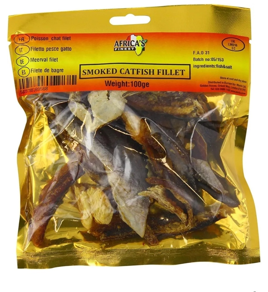 Africa Finest Cat Fish Dried Fillet 10x100gm