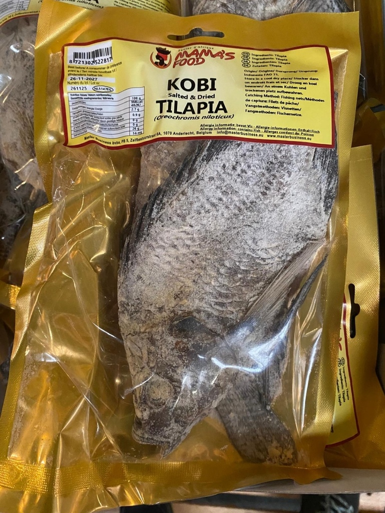 Mamas Food (KOBI) Salted Tilapia Whole 2kg Individually Packed.