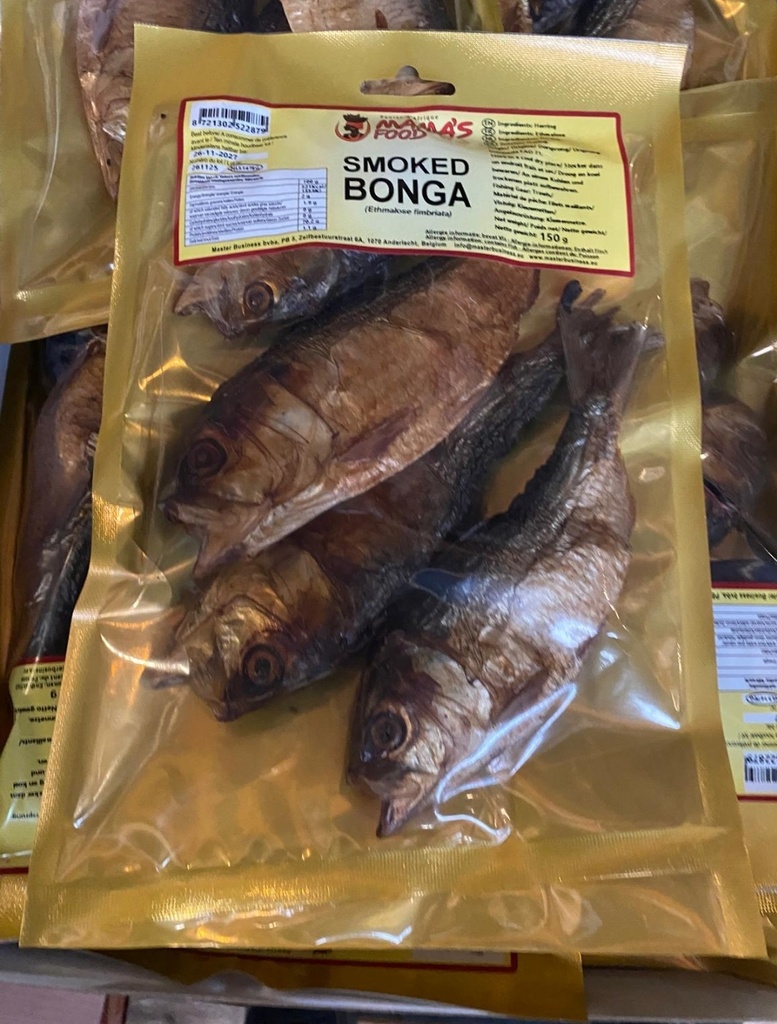 Mamas Food Bonga Whole Smoked 10x150gm.