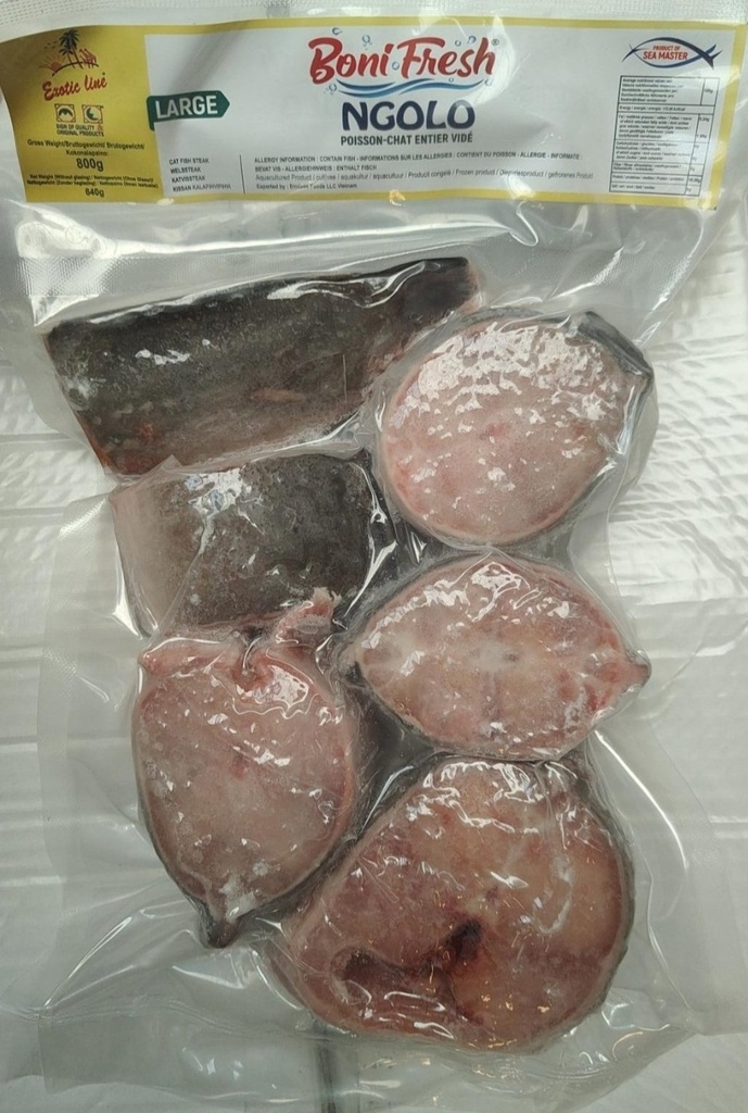 Bonifresh Cat Fish / Ngolo Steaks 12x800Gr 