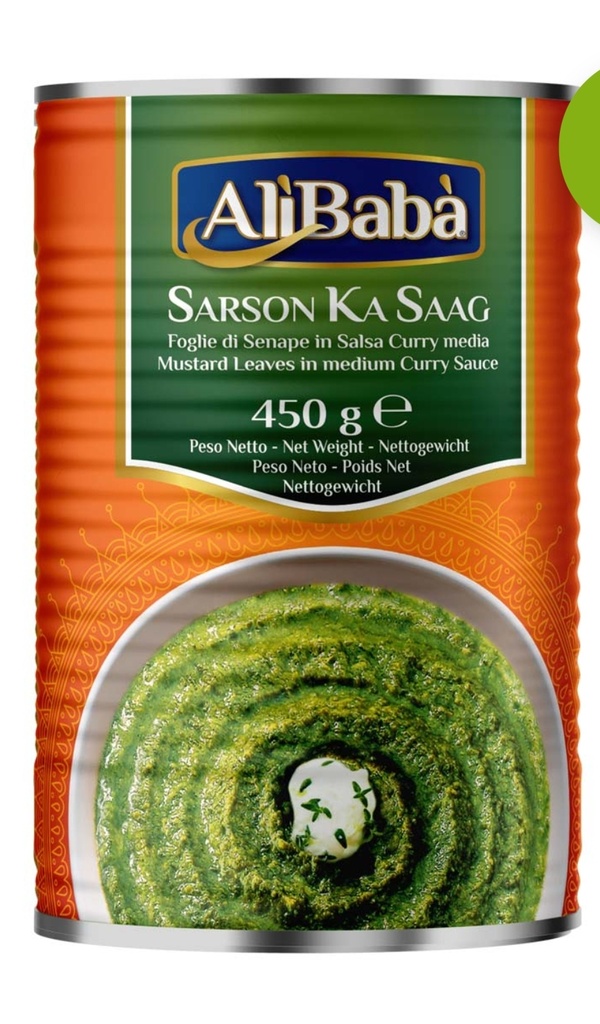 Ali Baba Sarson Ka Saag Canned 12x450gm
