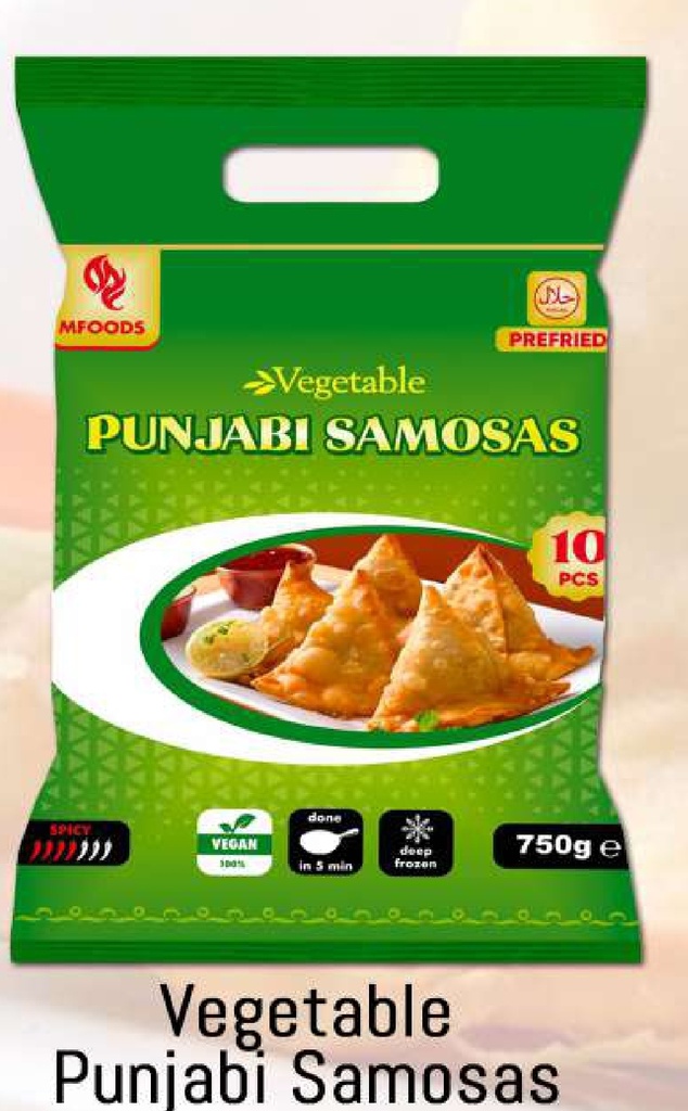 MF/Ideal Vegetables Punjabi Samosa (10pcs) x 10 Pack.