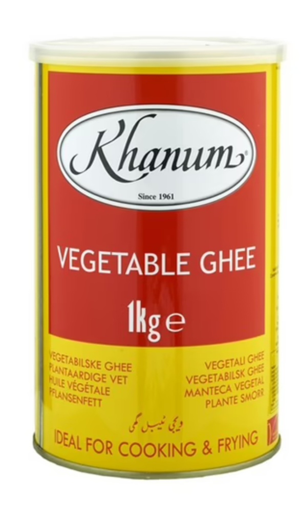 Khanum Vegetable Ghee 12x1kg.