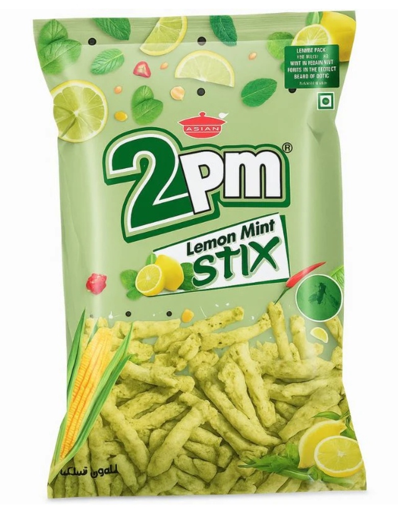 Nepal 2PM Lemon Mint Sticks Snacks Chips 60x80gm 
