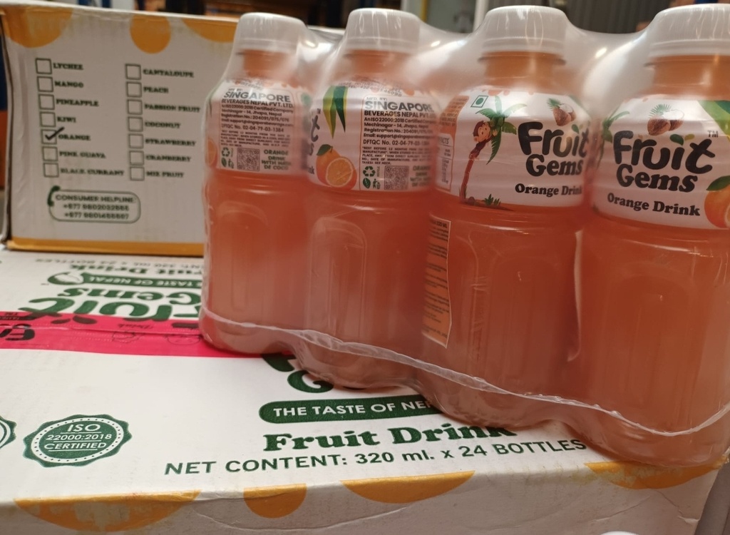 Fruit Gems Orange Drink 12x250ml