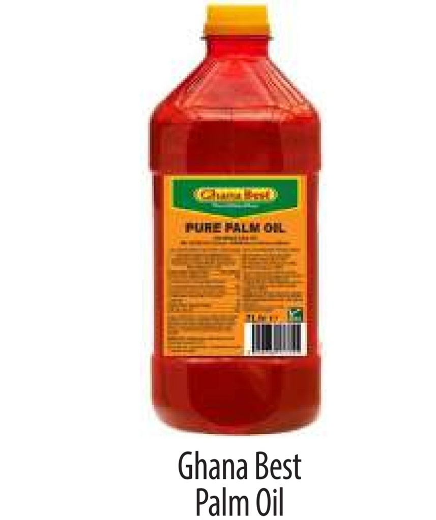 Ghana Best Palm Oil 6x2ltr.