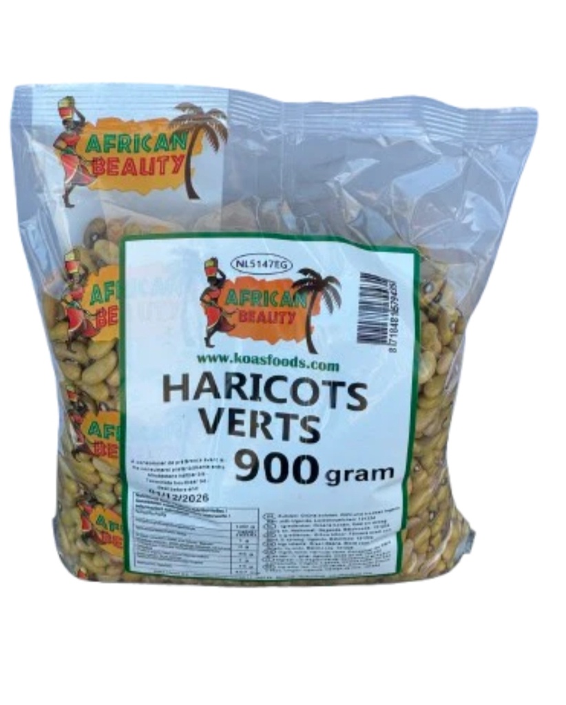 African Beauty Green Beans/Harricot Vert 10x900gm.