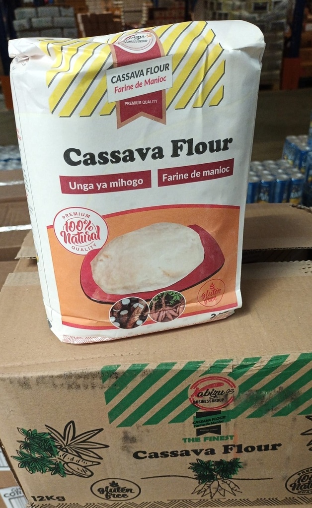 Kabizu Cassava Flour Uganda 6x2kg.
