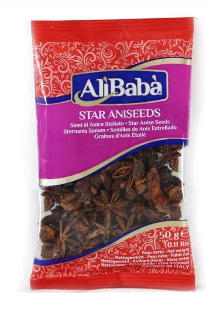 Ali Baba Star Aniseeds (Badian) 15x50gm