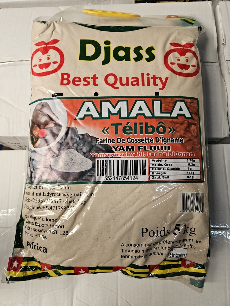 Djass Amala Yam Flour 5kg Bag Per Pc