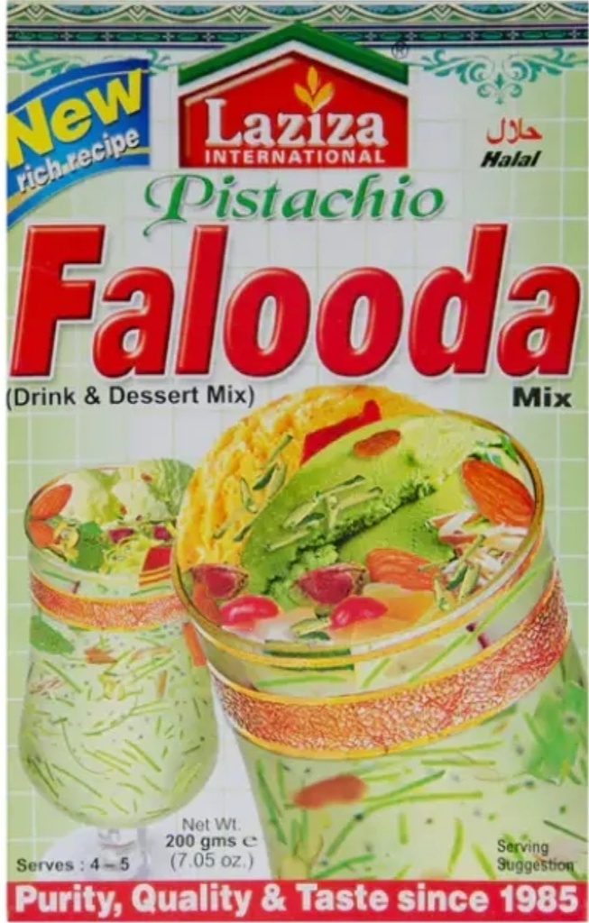 Laziza Falooda Mix Pista 6x200gm.  