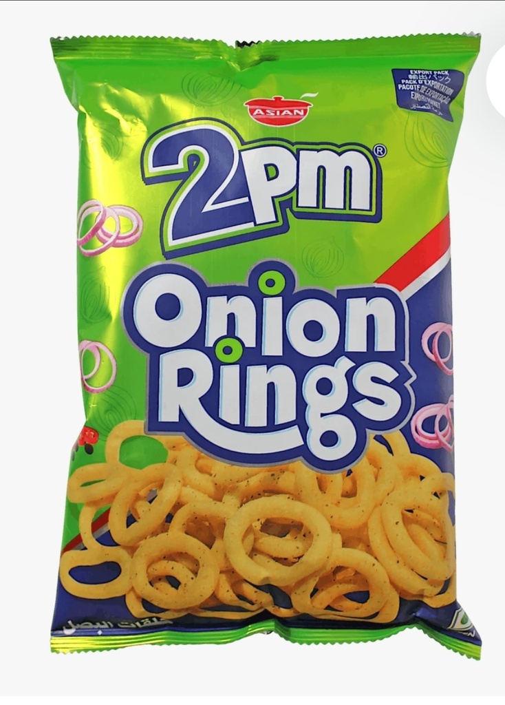 Nepal 2PM Onion Rings Chips 60x50gm.