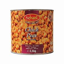 Schani Chick Peas Boiled canned 6x2.5kg.