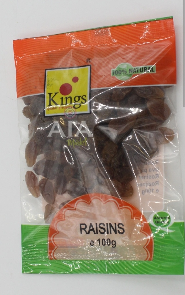 Kings Raisins Green Kishmish 20x100gm.