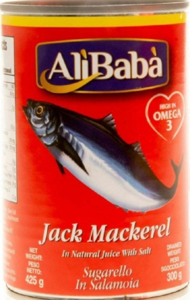 Ali Baba Jack Mackerel in Tomate Sauce 24x425gm.