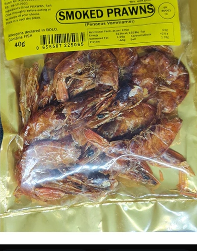 Shrimp Whole Smoked Best Africa 10x80gm