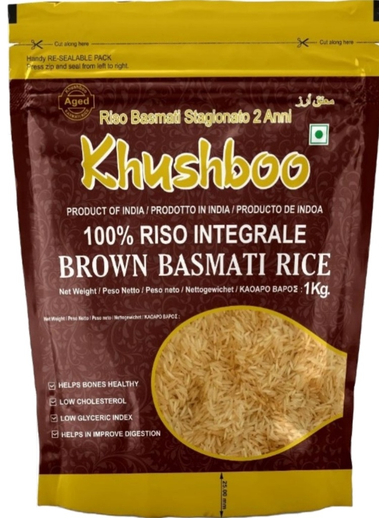 Khushboo Brown Basmati Rice 10x1kg.