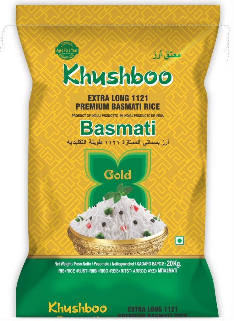 Khushboo Gold Basmati Rice 4x5kg.