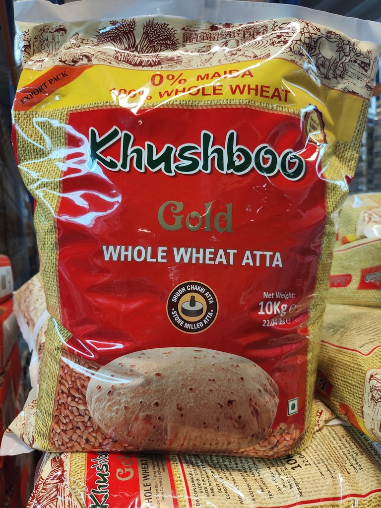 Khushboo 100%Whole wheat Atta 10kg.