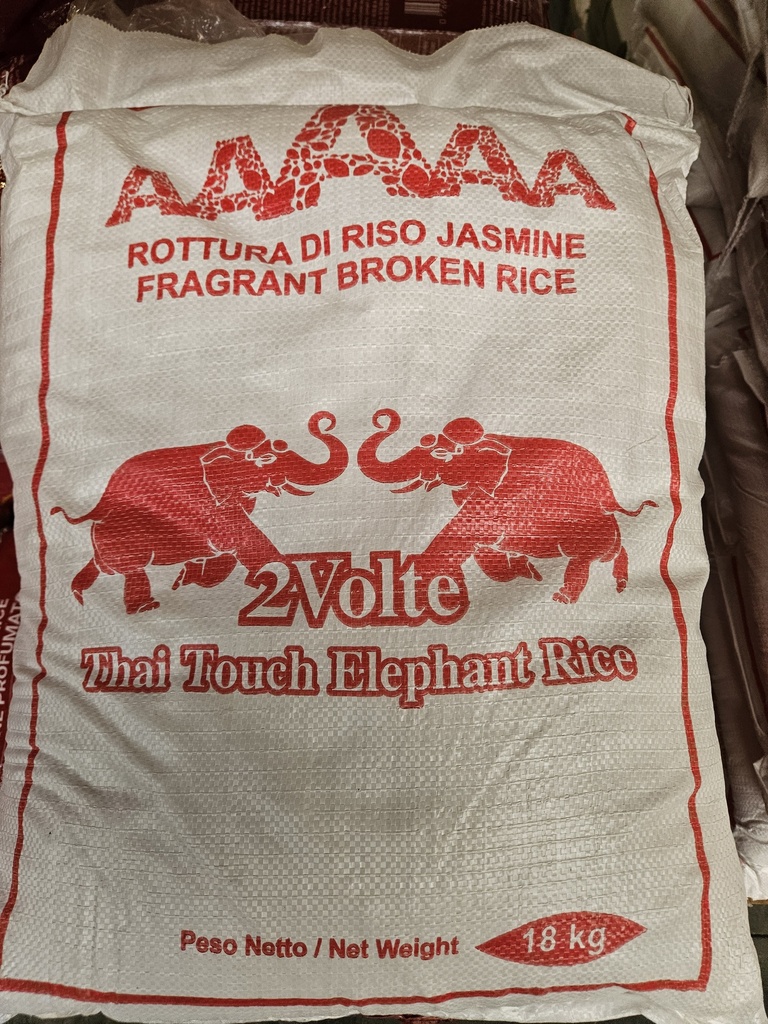 Thai Touch Elephant Riz Casse Perfume Broken Rice 18kg.