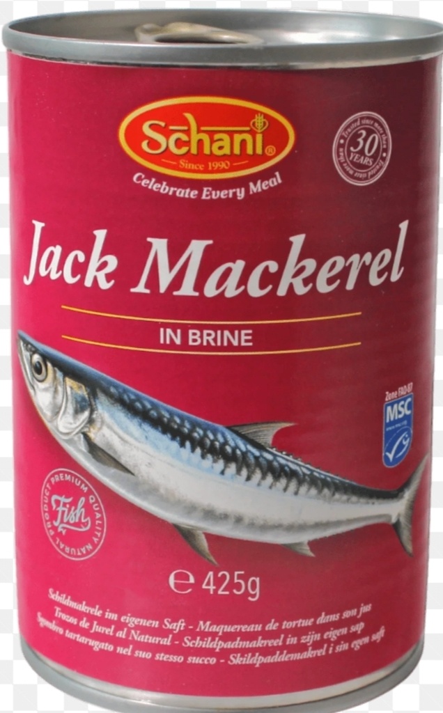 Schani Jack Mackerel In Brine 24x425gm.